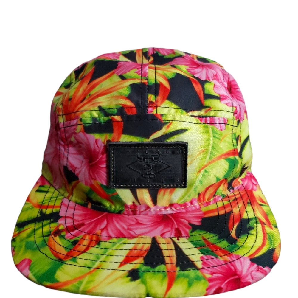 Vintage Hardwood Classics Hisbiscus Flower 5 Panel Hat